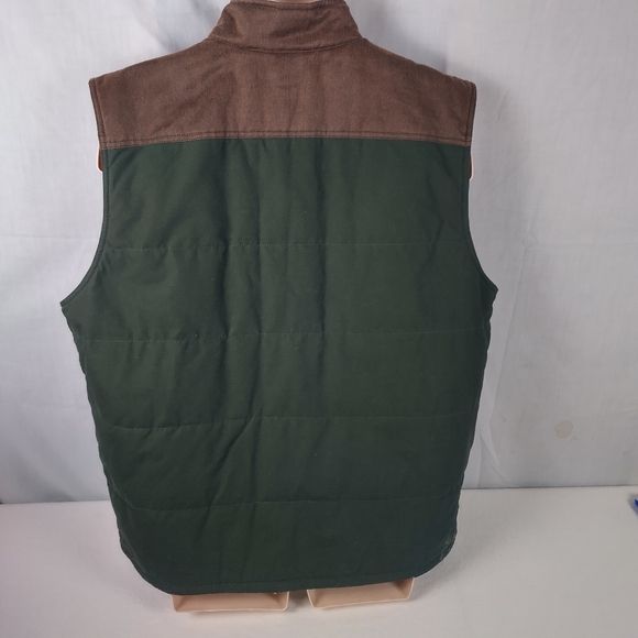 Ridgecut Toughwear Men's Size XL Outdoors Vest Snap Button Mens Green Brown - Picture 10 of 13